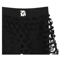 Zwart kinderrokje met peep-toe details