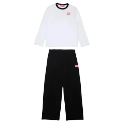 Zwart Pyjama Set met Rood Logo