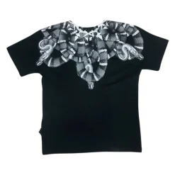 Zwart T-shirt met contrastprint