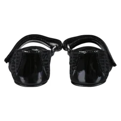 Zwarte Ballerina Schoenen met Klittenband