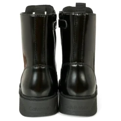 Zwarte Biker Boots met Logodetail