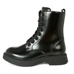 Zwarte Biker Boots met Logodetail