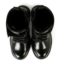 Zwarte Biker Boots met Logodetail