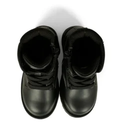 Zwarte Biker Combat Boots met Logo