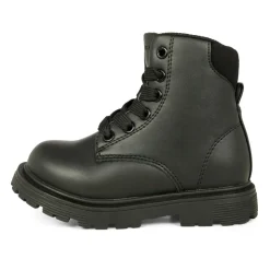 Zwarte Biker Combat Boots met Logo