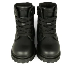 Zwarte Biker Combat Boots met Logo