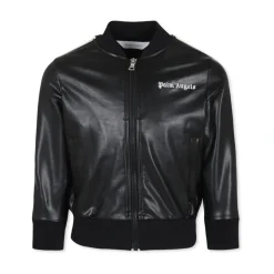 Zwarte Bomberjack met Beige Details