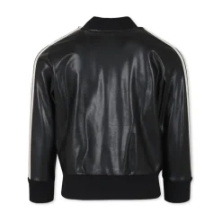 Zwarte Bomberjack met Beige Details