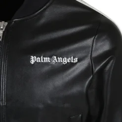 Zwarte Bomberjack met Beige Details