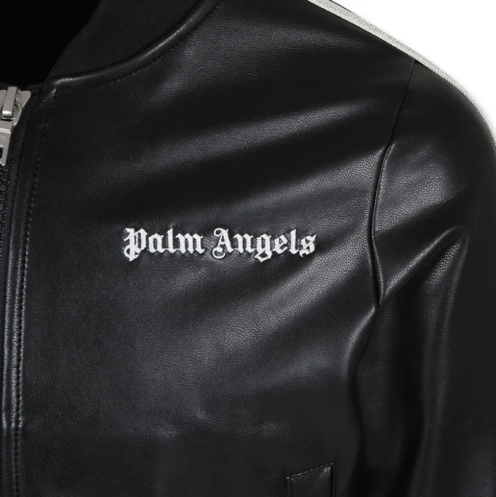 Zwarte Bomberjack met Beige Details