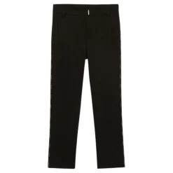 Zwarte Broek met Logo Detail