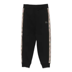 Zwarte Broek met Vintage Check Design