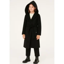 Zwarte capuchonjas voor meisjes