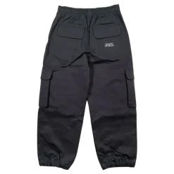 Zwarte Cargo Broek met Logo Patch