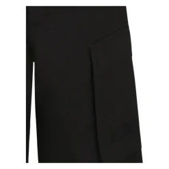 Zwarte cargoshorts met geborduurd logo