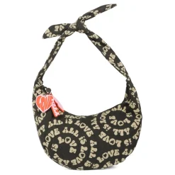 Zwarte Casual Tas met Knoop Handvat