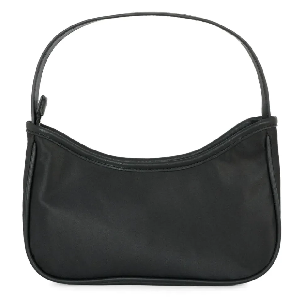 Zwarte Casual Tas met Monogram Borduurwerk