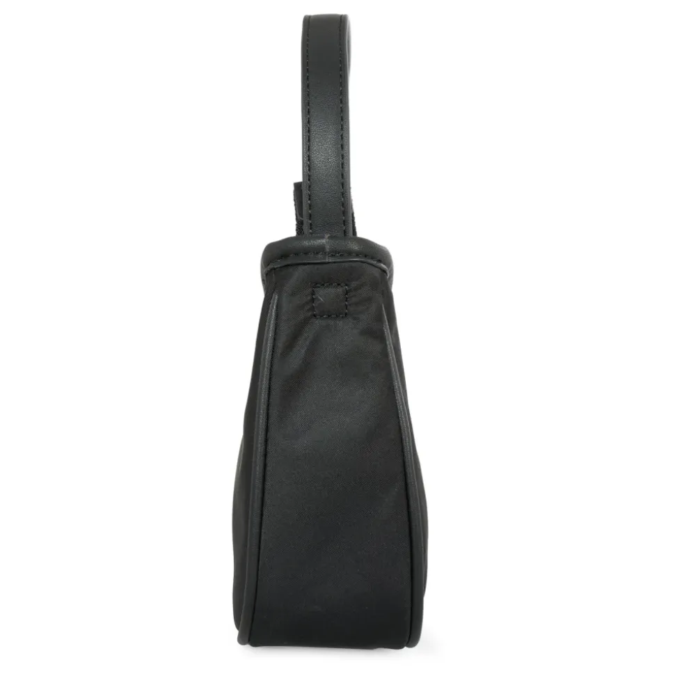 Zwarte Casual Tas met Monogram Borduurwerk