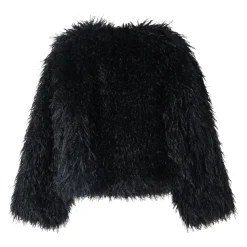 Zwarte Eco Bontjas