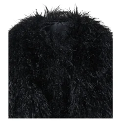 Zwarte Eco Bontjas
