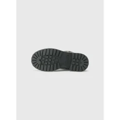 Zwarte enkellaarsjes met elastische sok