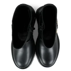 Zwarte Enkellaarsjes van Nep Leer