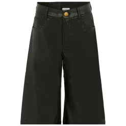 Zwarte Faux Leren Casual Broek