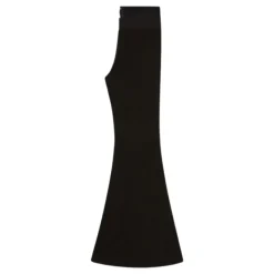 Zwarte Gebreide Flare Broek