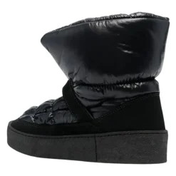 Zwarte Gewatteerde Nylon Laarzen