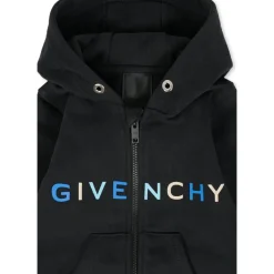 Zwarte Hoodie met Rits