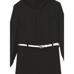 Zwarte jumpsuit met elegante riem