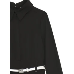 Zwarte jumpsuit met elegante riem