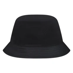 Zwarte Katoenen Cloche met Iconisch Borduursel