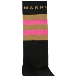 Zwarte Katoenen Geribbelde Terry Sokken