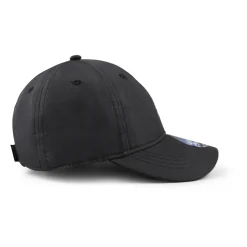 Zwarte Katoenen Hoed met Klep