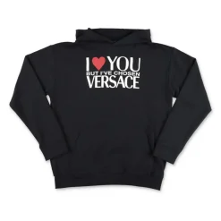 Zwarte katoenen VERSACE hoodie