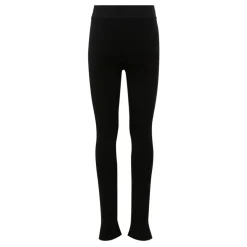 Zwarte Katoenmix Logo Leggings