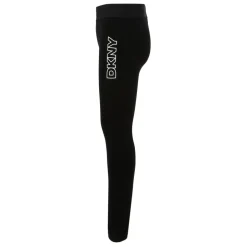Zwarte Katoenmix Logo Leggings