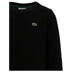 Zwarte Katoenmix Sweatshirt met Krokodillenpatch