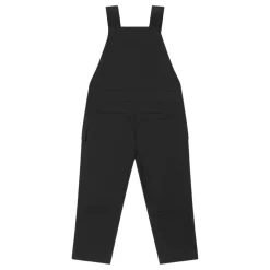 Zwarte kinder salopette jurk met zakken