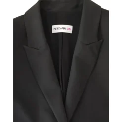 Zwarte Kinderjas met Reverskraag