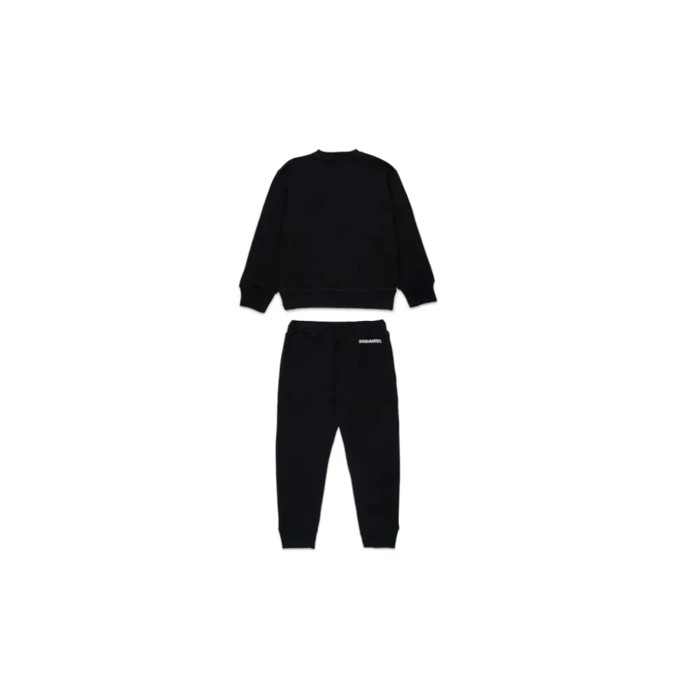 Zwarte Kinderjurken met Logo