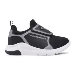 Zwarte kindersneakers met zijlogo