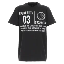 Zwarte korte mouw kinder T-shirt