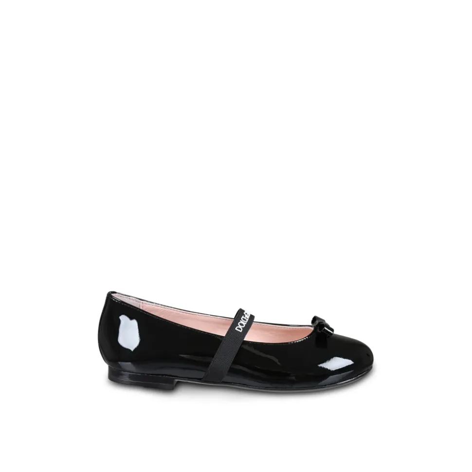 Zwarte Lakleren Balletflats