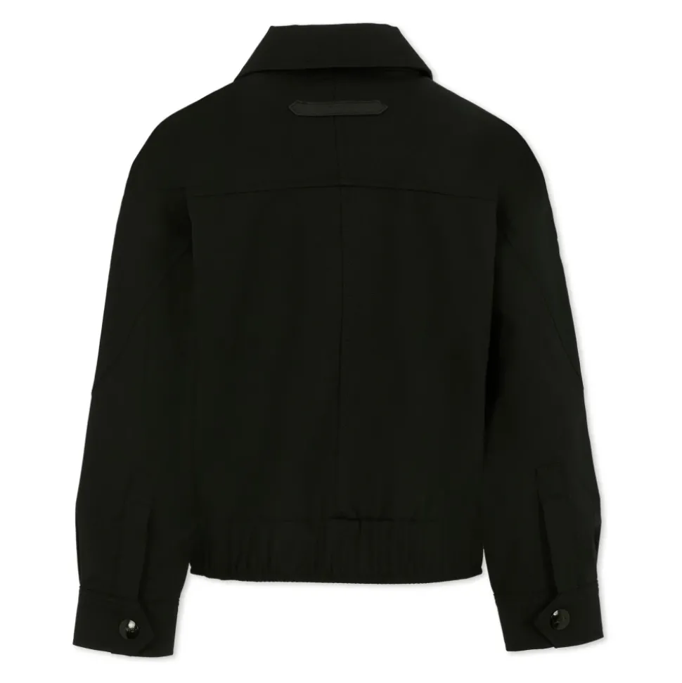 Zwarte Lange Mouw Ritsjas