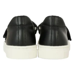 Zwarte leren ballerina's met Teddy Bear