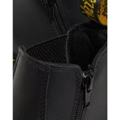 Zwarte leren enkellaarsjes