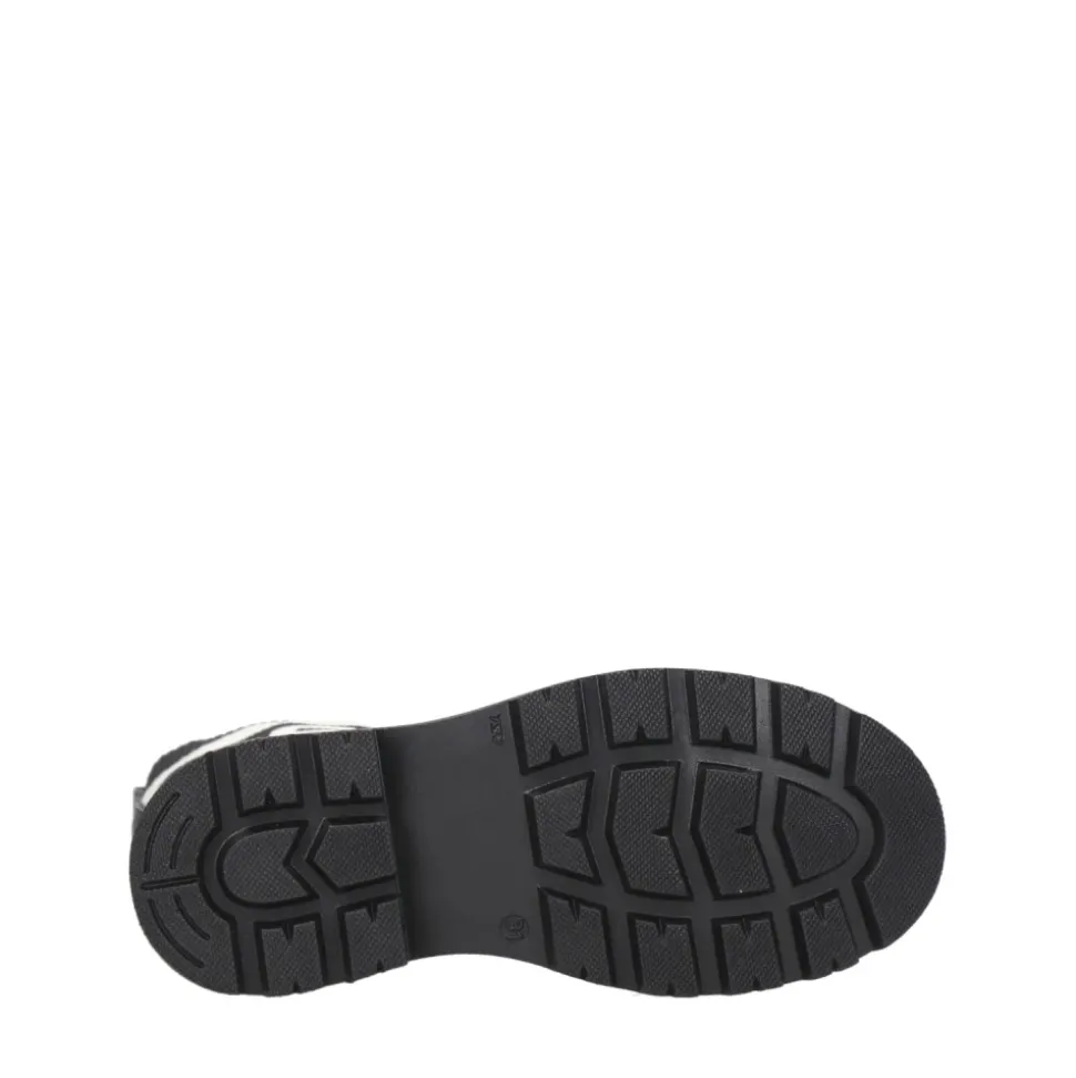 Zwarte Leren Hoge Legging Laarzen