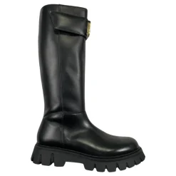 Zwarte Leren Kinderlaarzen